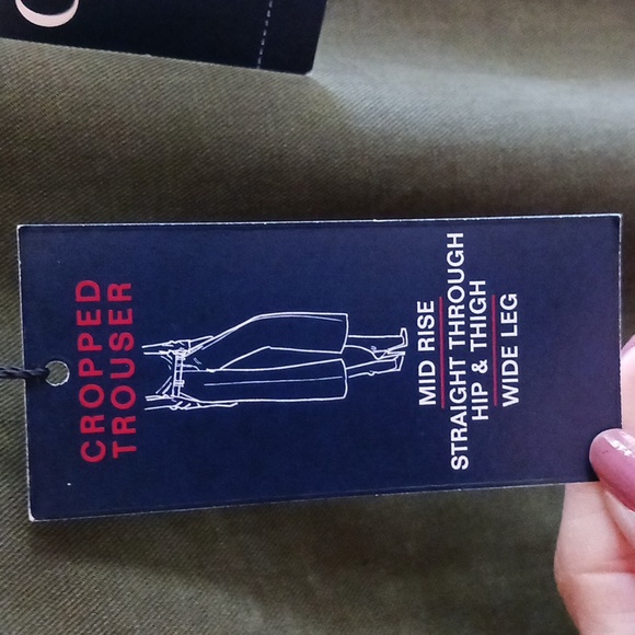 Womans Cropped Trouser 4 Aut Olive - Picture 2 of 7